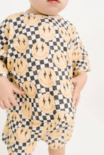 Load image into Gallery viewer, Lightning Checkered Smiley Slouchy Set
