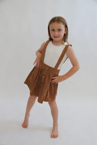 Fallon Corduroy Suspender Skirt