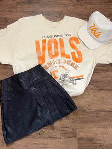 Vols Helmet Off White Thrifted Tee