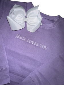 Jesus Loves You/Embroidered