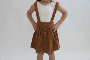 Fallon Corduroy Suspender Skirt