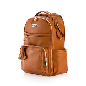 Cognac Boss Plus™ Backpack Diaper Bag