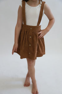 Fallon Corduroy Suspender Skirt