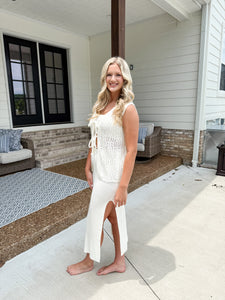 Dinner at Seaside Maxi Skirt