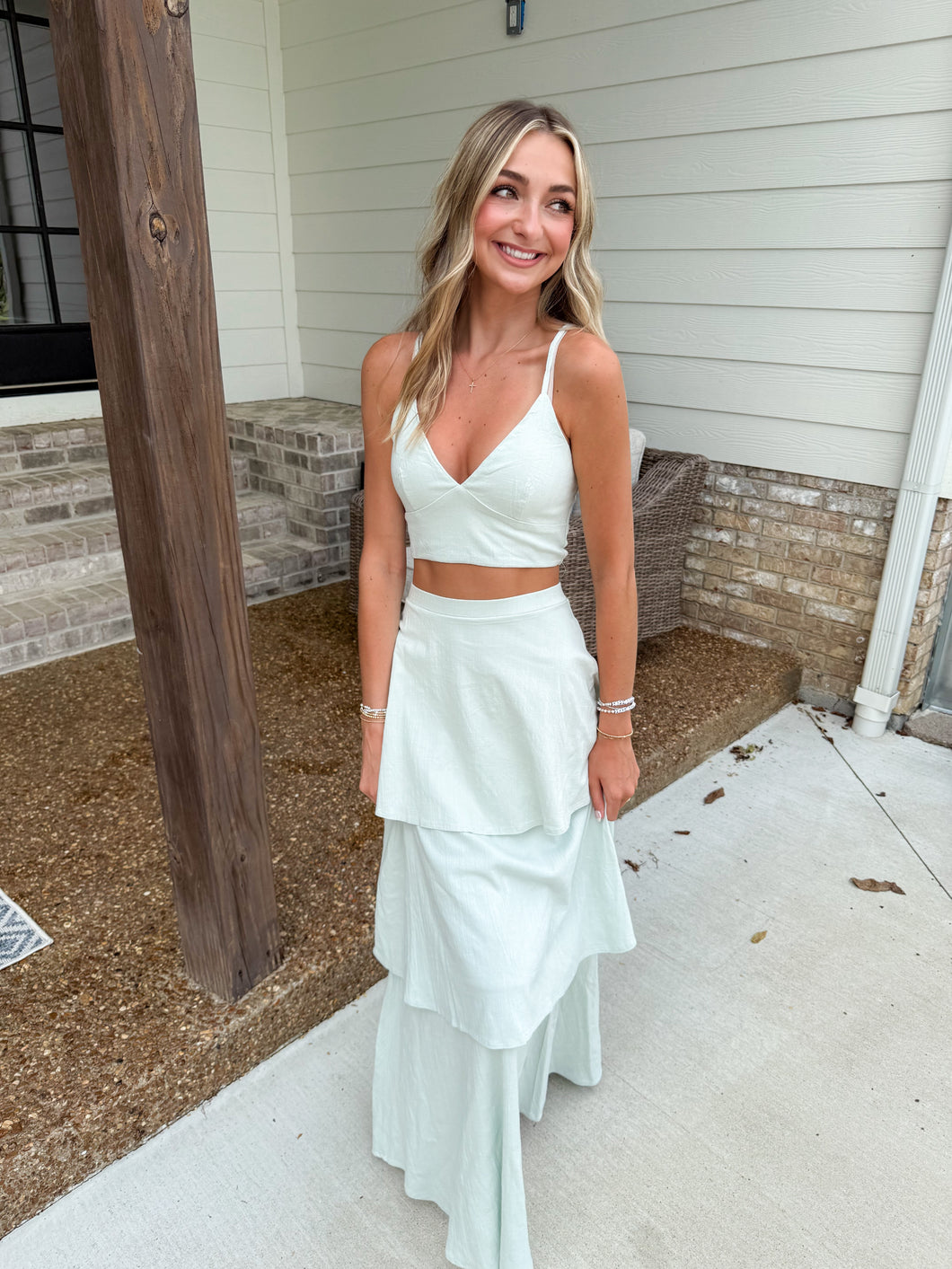 Tropical Escape Maxi Skirt Set