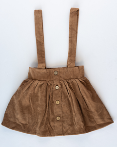 Fallon Corduroy Suspender Skirt
