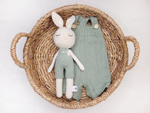 Load image into Gallery viewer, Charlie Knit Spring Romper Baby Boys Girls Easter: Sage / 3-6m
