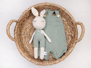 Charlie Knit Spring Romper Baby Boys Girls Easter: Mauve / Newborn