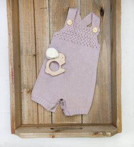 Charlie Knit Romper- Mauve