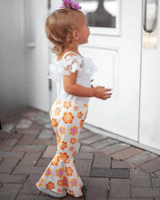 Load image into Gallery viewer, Lina Pleated Bell Bottoms - Far Out Floral
