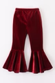 Velvet Bell Bottoms- Maroon