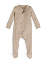 Load image into Gallery viewer, Organic Baby Skylar Footed Sleeper - Clay
