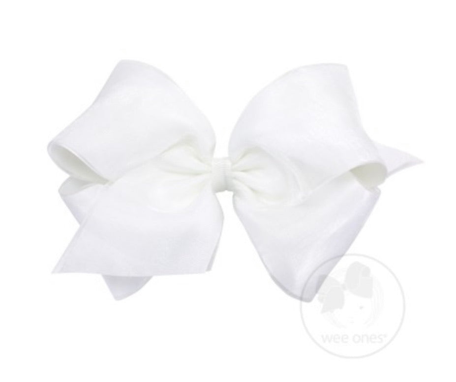 WeeOnes White Bow Accessory